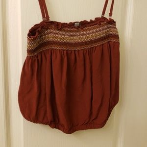 Urban Outfitters Orange Crop Top